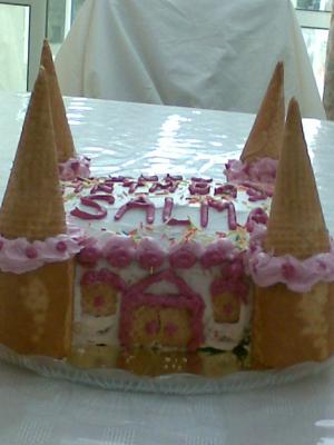Princess Birthday Cake Ideas on Salmas Princess Castle Cake