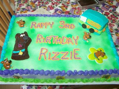Scooby  Birthday Cake on Scooby Doo Birthday Cake