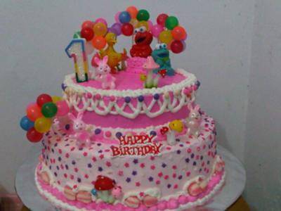 Sesame Street Birthday Cake on Sesame Street 1st Birthday Cake