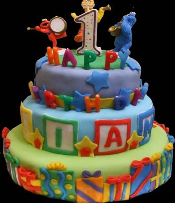 Birthday Party Decorations on Sesame Street Liam S First Birthday Cake
