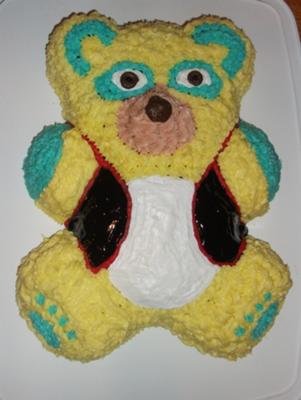 Easy Birthday Cakes on Special Agent Oso Cake