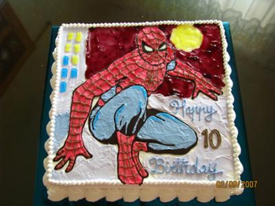 Spiderman Birthday Cake on Spiderman Birthday Cake
