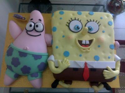 Spongebob Birthday Cake on Spongebob And Patrick Cake
