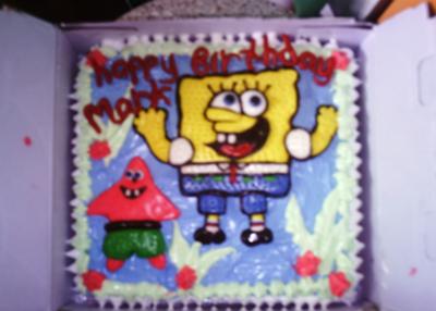 Mark's Spongebob Birthday Cake