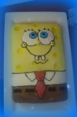 Simple Birthday Cakes on Spongebob Squarepants Birthday Cake