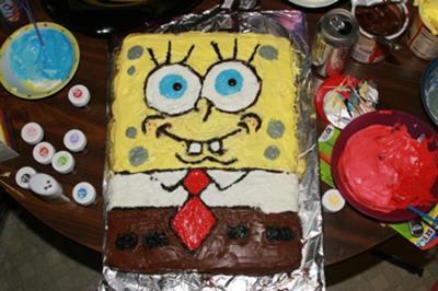 Spongebob Birthday Cake on Spongebob Squarepants Cake