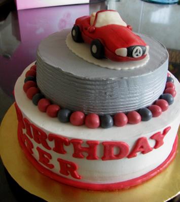 Sports Birthday Cakes on Sports Car Cake 21320881 Jpg