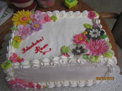 Birthday Cakes  Vegas on Spring Garden Cake