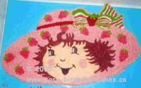Strawberry Shortcake Birthday Cake on Tip  18  Do Strawberries On The Hat Using Darkpink Icing Strawberry