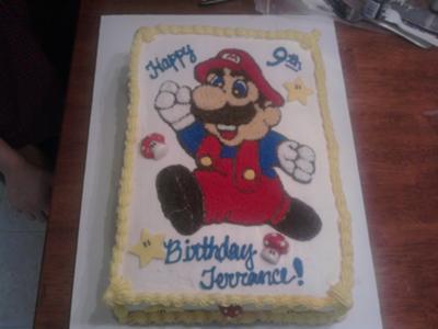 Super Mario Birthday Cake on Super Mario Birthday Cake