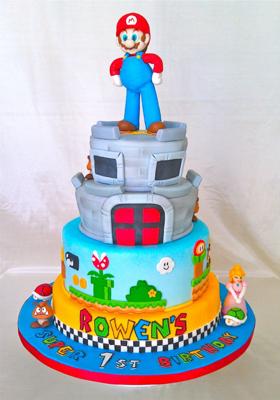 Super Mario Birthday Cake on Super Mario Birthday Cake On Super Mario Cake