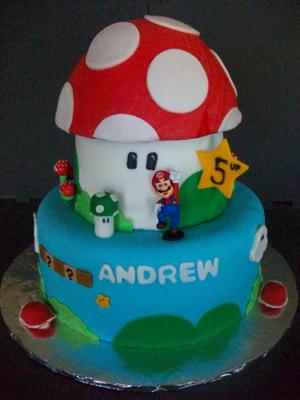 Super Mario Birthday Cake on Super Mario World Cake