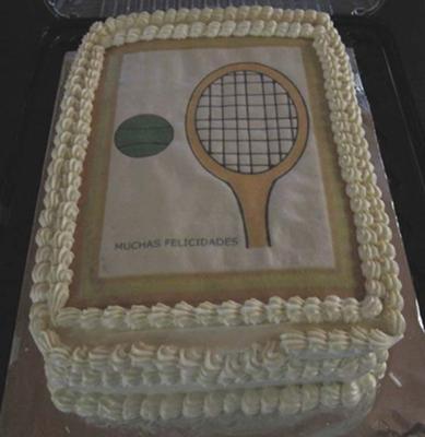 Easy Birthday Cake Ideas on Tennis Player Birthday Cake