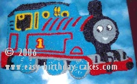 Thomas  Train Birthday Cakes on Cake Top Cut The Cake Away From Around The Shape
