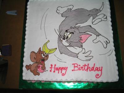 Easy Birthday Cakes on Tom   Jerry Cake