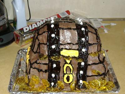 Camerin's Treasure Chest Birthday Cake 2008