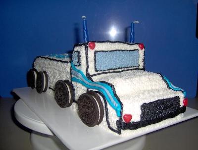 Fire Truck Birthday Cake on Blondie Flirt With Desserts    Blog Archive Mikey   S Truck Cake