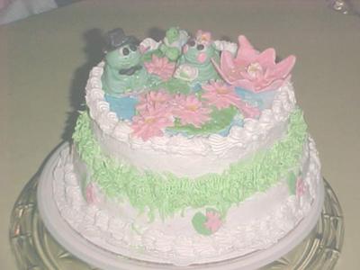 Mr Frogs Wedding Cake