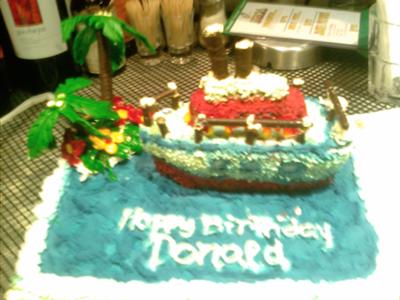 Donald's Ship Birthday Cake