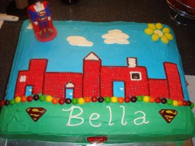 Girly Superman Cake