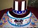 4th of July Party Hat Cake
