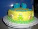 Baby Shower Cake With Blue Booties