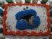 Cookie Monster Birthday Cake
