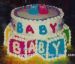 Baby Blocks First Birthday Cake