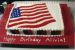 Flag Birthday Cake - Easy to make instructions