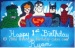 Justice League Characters Cake