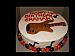 Round Bass Guitar Cake