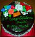 Round Graduation Cake