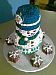 Stand Up Snowman Cake
