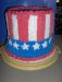 Uncle Sam Hat Cake