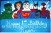 Justice League Characters Cake