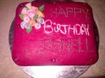 Pink Boquet Chocolate Cake