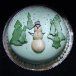 Snowman Cake