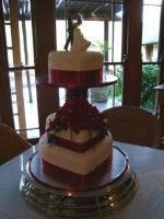 Heart Shaped Wedding Cake