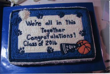 School Basketball Cheer Cake