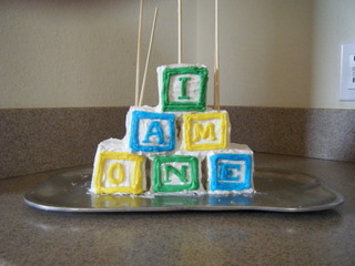 Alphabet Blocks for Baby Cake