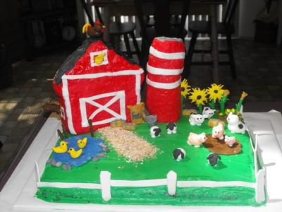 Barn Yard Cake