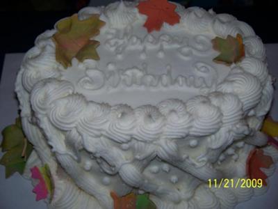 Fall Birthday Cake