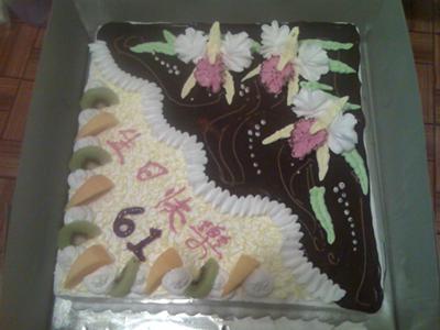 Blossom Borneo Orchid Birthday Cake