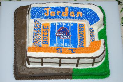 Boise State Football Cake