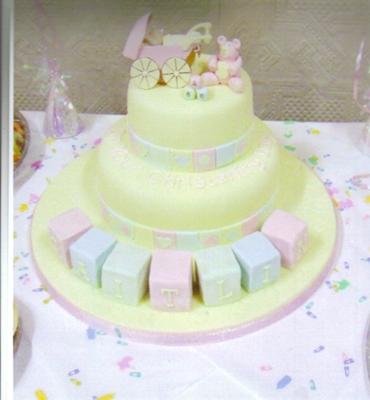 Baby Blocks Cake