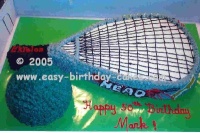 racquetball cake pictures