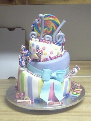 Candy Land Sweet Sixteen Cake