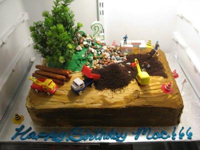 Construction Site Cake