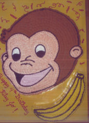 curious george cake