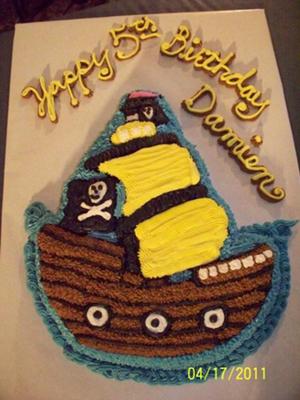 Pirate Ship Cake